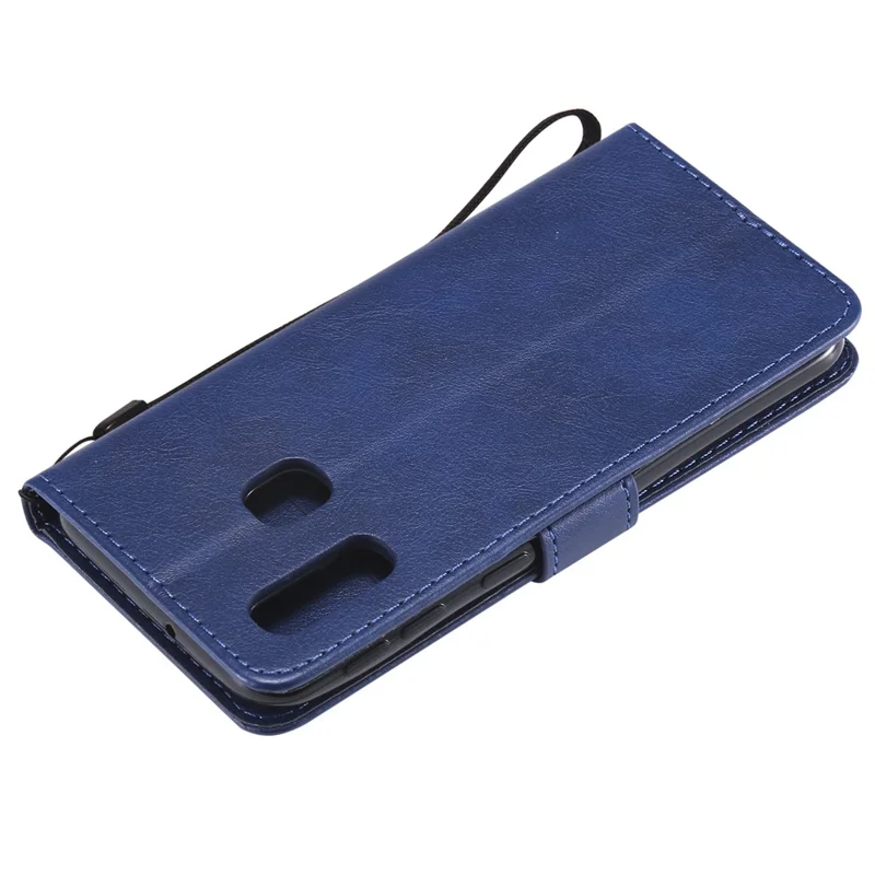 Magnetic Detachable 2-in-1 Wallet Leather Stand Case for Samsung Galaxy A40 - Blue