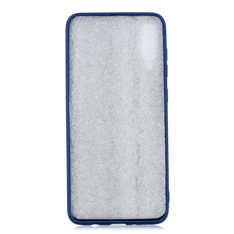 Solid Color Candy TPU Case for Samsung Galaxy A70 - Dark Blue