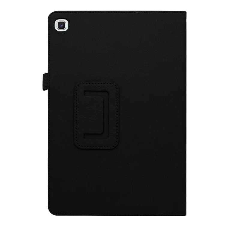 Litchi Texture Couro Stand Caixa Protetora Para Samsung Galaxy Tab S5e SM-T720 - Preto