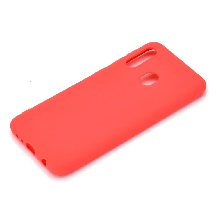 Caixa TPU Fosca Macia Para Samsung Galaxy A20e - Vermelho