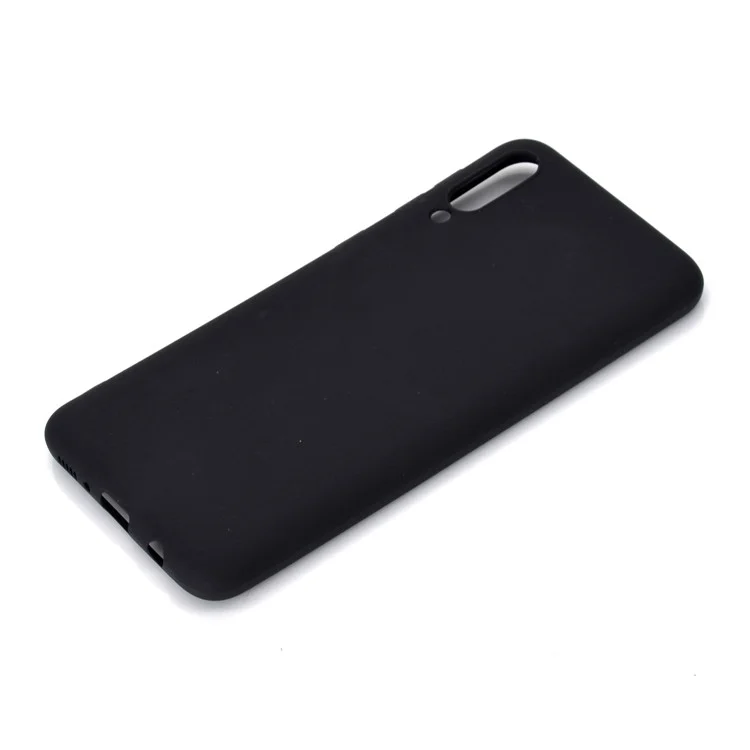 Étui TPU Givré Doux Pour Samsung Galaxy A70 - le Noir