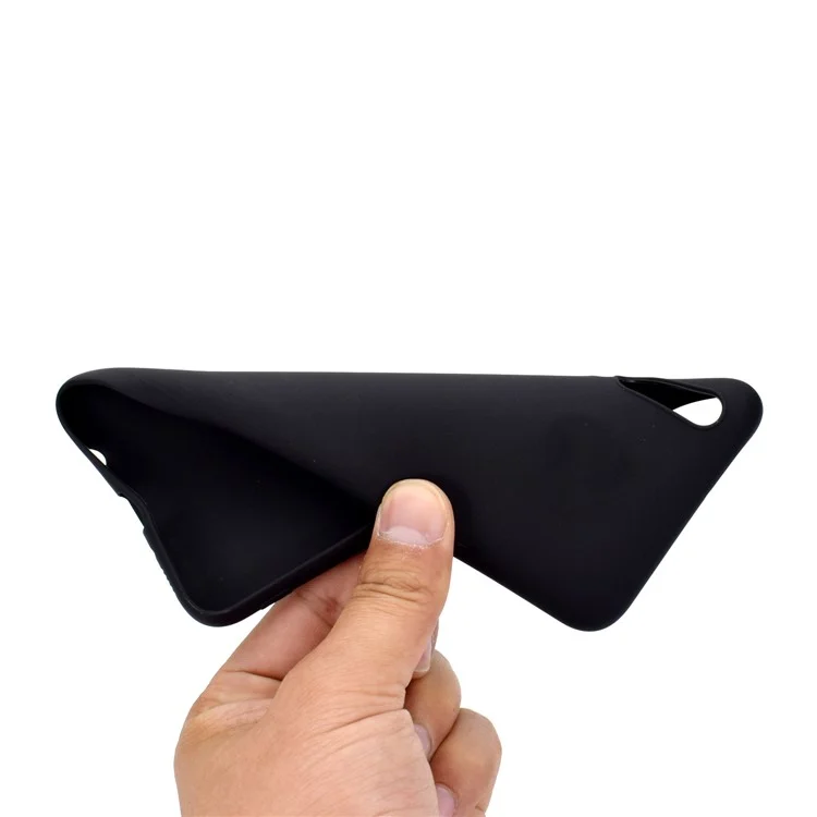 Étui TPU Givré Doux Pour Samsung Galaxy A70 - le Noir