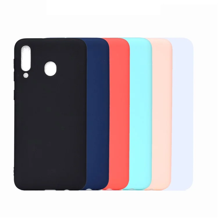 Étui TPU Givré Doux Pour Samsung Galaxy A70 - le Noir