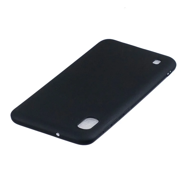 Solid Color Candy TPU Fall Für Samsung Galaxy A10 - Schwarz