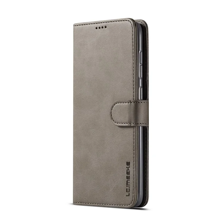 LC.IMEEKE Leather Wallet Case for Samsung Galaxy A50/A50s/A30s - Grey