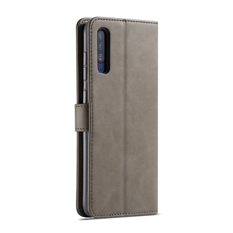 LC.IMEEKE Leather Wallet Case for Samsung Galaxy A50/A50s/A30s - Grey