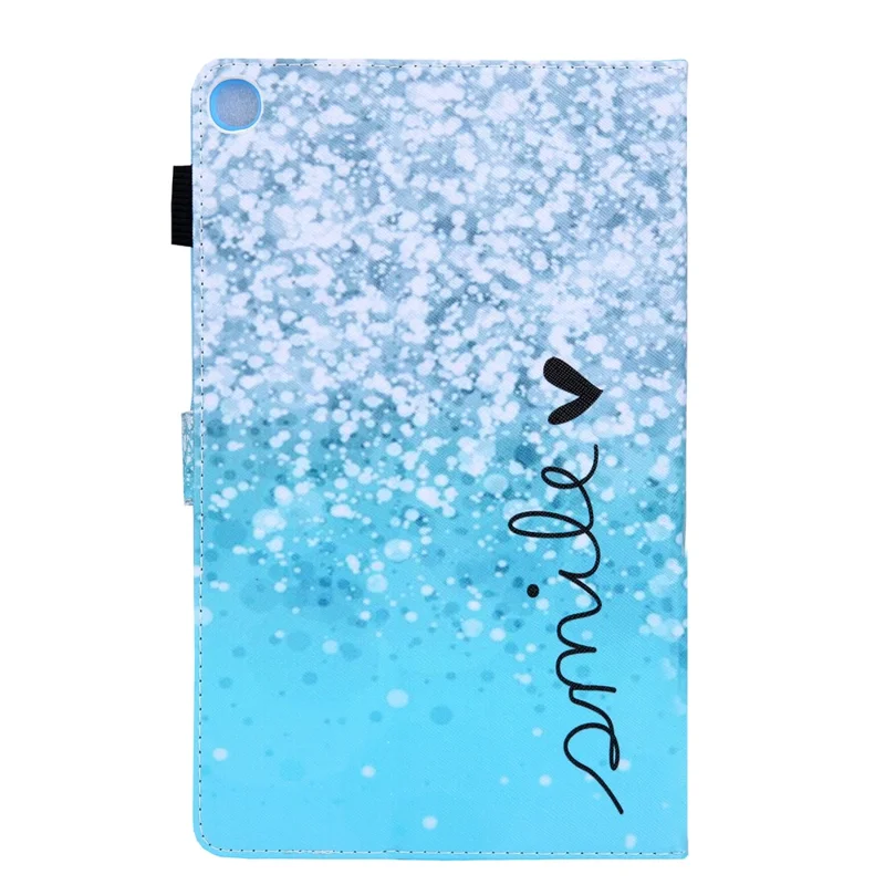 Pattern Printing PU Leather Card Holder Tablet Stand Case for Samsung Galaxy Tab A 10.1 (2019) SM-T510/SM-T515 - Blue Bubble