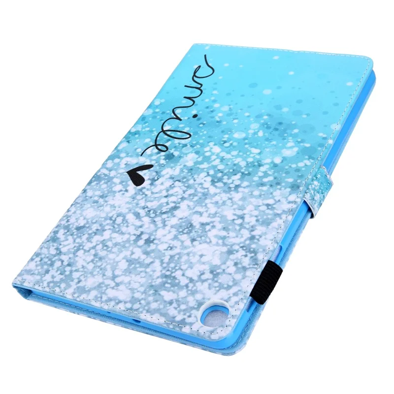 Pattern Printing PU Leather Card Holder Tablet Stand Case for Samsung Galaxy Tab A 10.1 (2019) SM-T510/SM-T515 - Blue Bubble