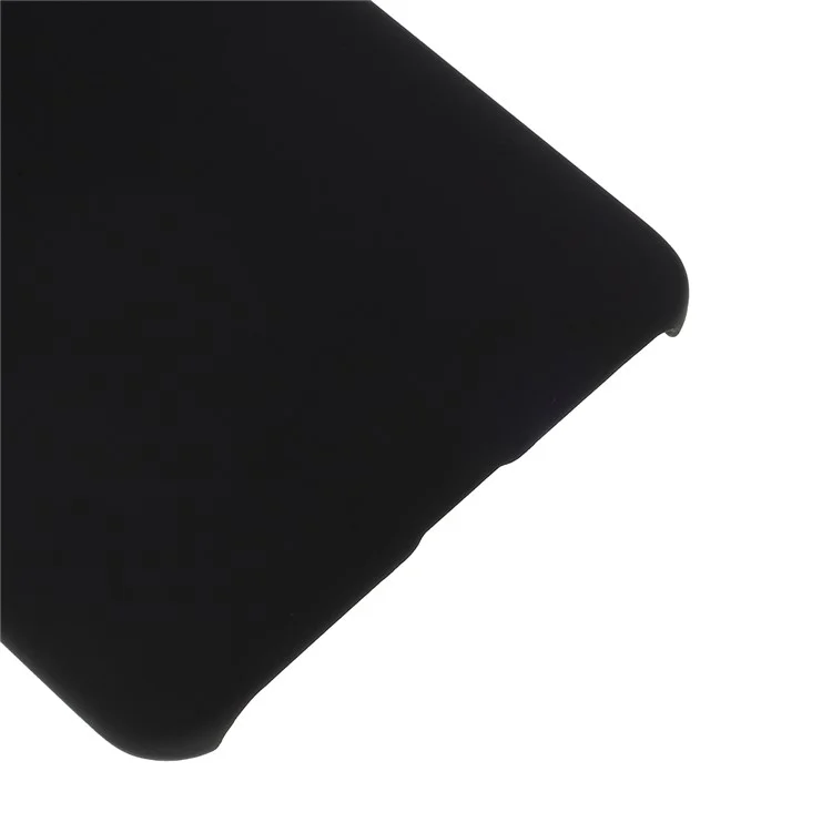 Case de Teléfono de PC Duro Goma de Goma Brillante Para Samsung Galaxy A80 / A90 - Negro