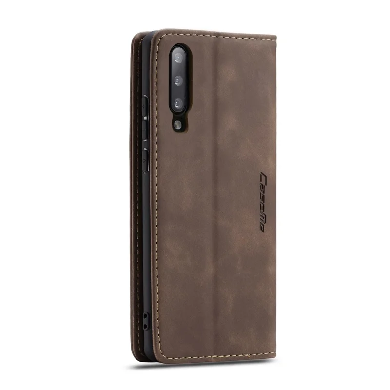 Caseme 013 Series Case Portafogli In Pelle Auto-assorbe Per Samsung Galaxy A50 - Caffè