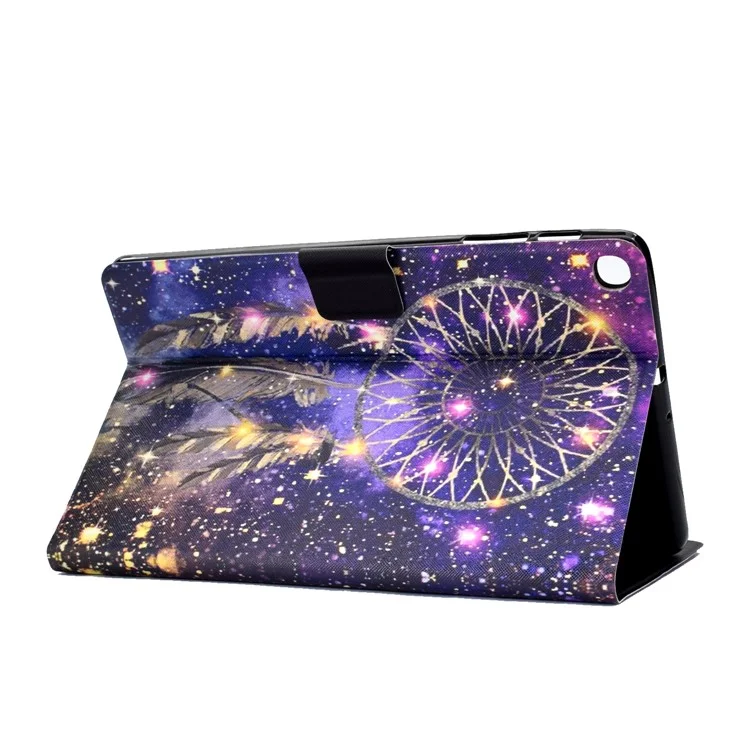Pattern Printing TPU+PU Leather Tablet Stand Cover with Card Holder for Samsung Galaxy Tab A 10.1 (2019) T510/T515 - Starry