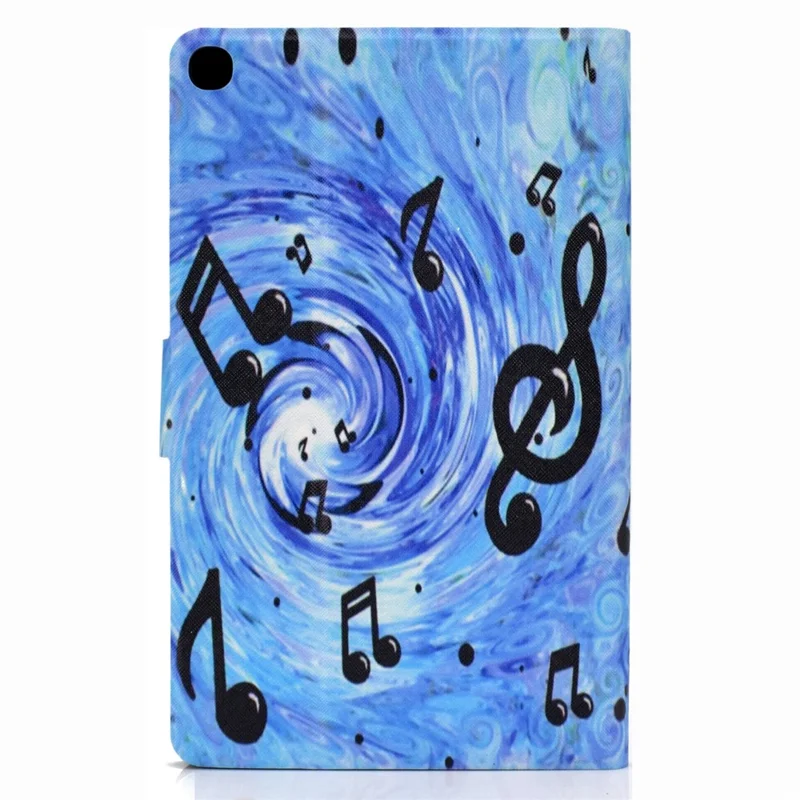 Pattern Printing Card Slots Stand Leather Tablet Cover for Samsung Galaxy Tab A 10.1 (2019) SM-T510 / SM-T515 - Musical Note