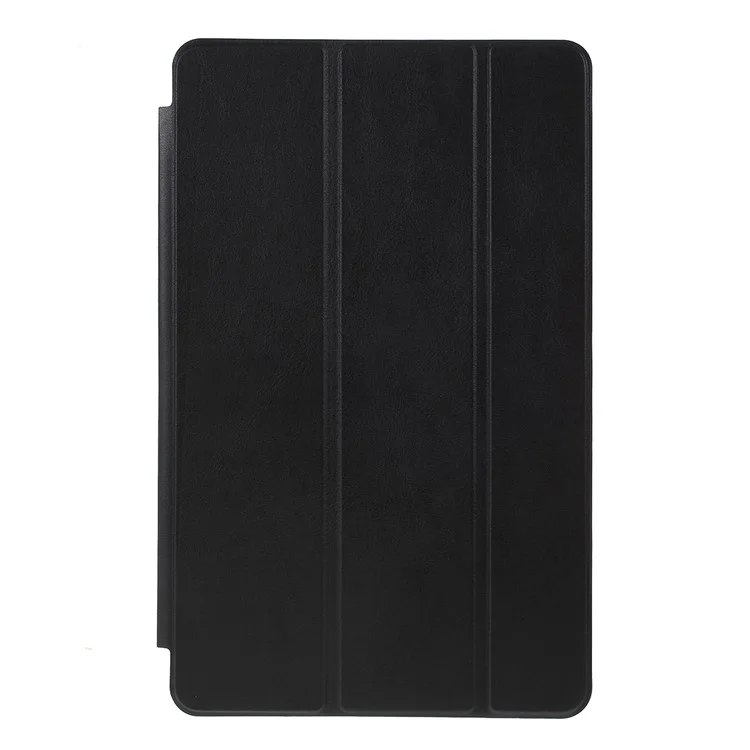 Tri-fold Leather Stand Case for Samsung Galaxy Tab S5e SM-T720 - Black