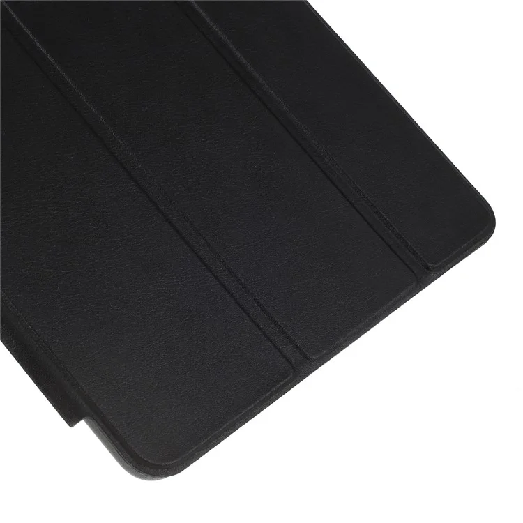 Tri-fold Leather Stand Case for Samsung Galaxy Tab S5e SM-T720 - Black