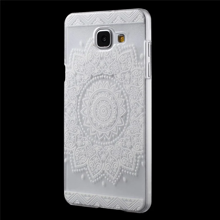 Translucent Phone PC Shell for Samsung Galaxy A5 SM-A510F (2016) - Stylish Flower
