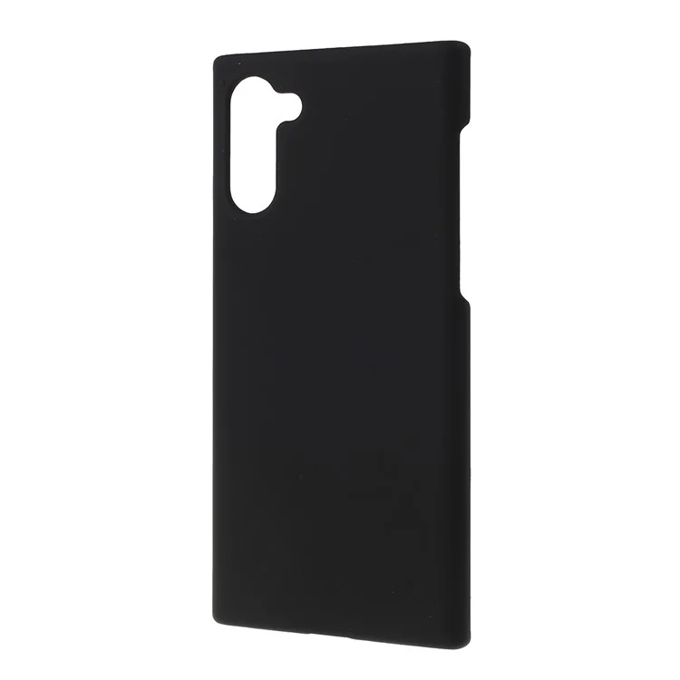 Glänzende gummierte harte PC-Handyhülle für Samsung Galaxy Note 10 / Note 10 5G - Schwarz