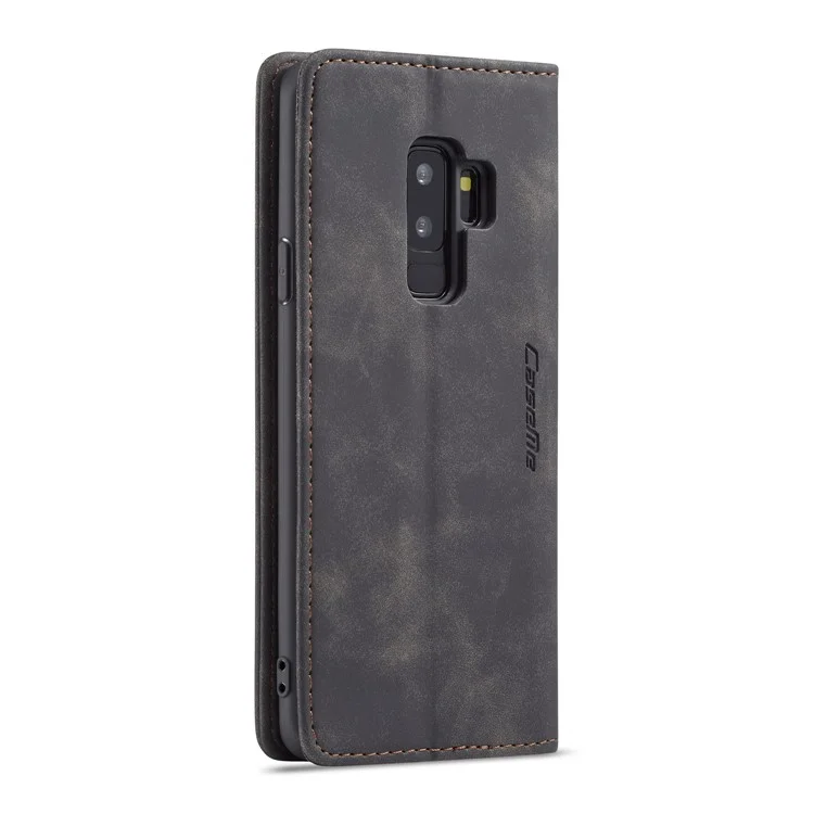 Serie Caseme 013 Series Auto-absorzed Wallet Telet Case Per Samsung Galaxy S9+ - Nero