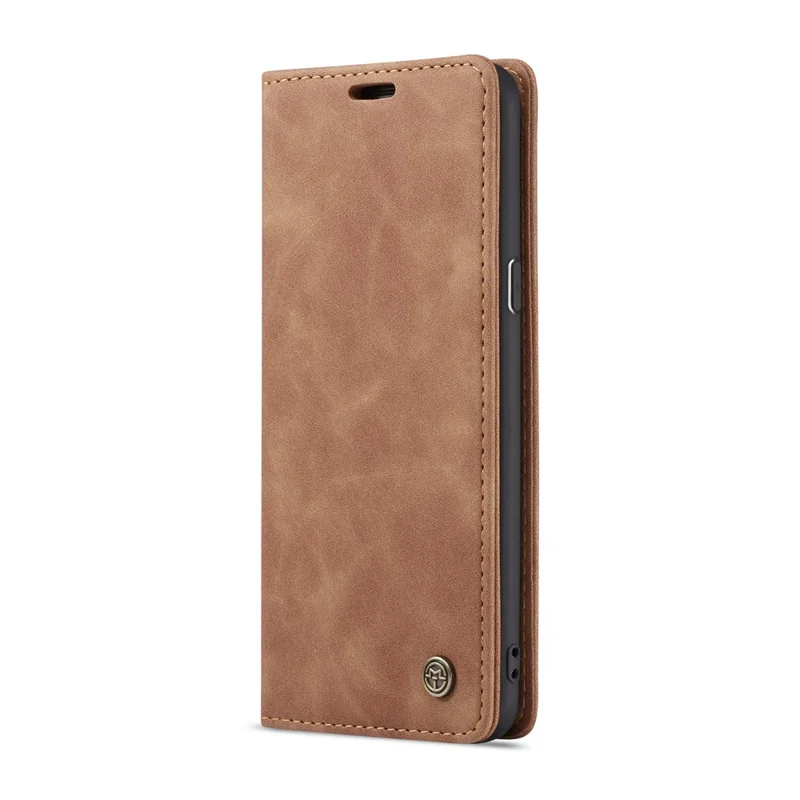 CASEME 013 Series Auto-absorbed Leather Wallet Phone Case for Samsung Galaxy S9+ - Brown