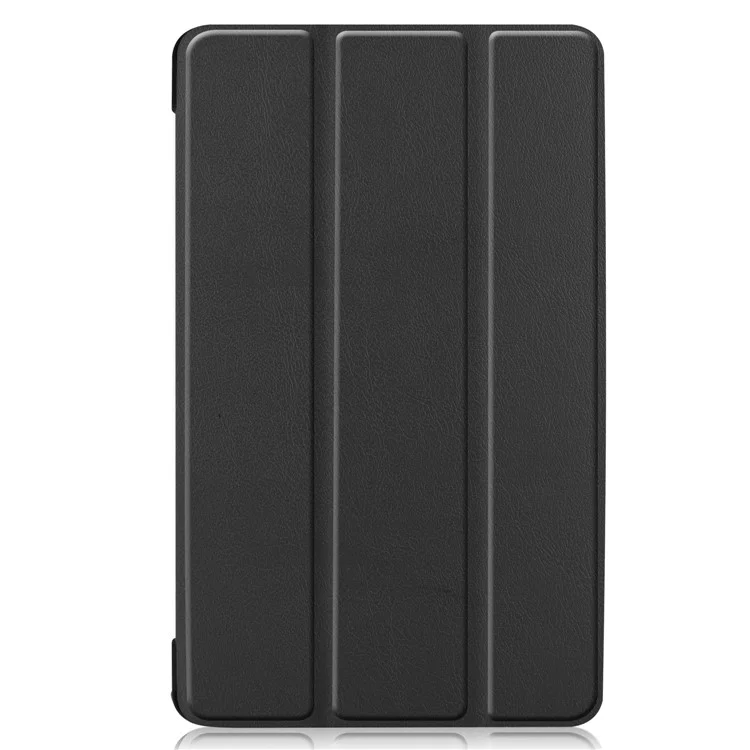 PU Couro Estável Stand Hard PC Back Shell Coverg Para Samsung Galaxy Tab A 8.0 Wi-Fi (2019) T290 / LTE T295 - Preto