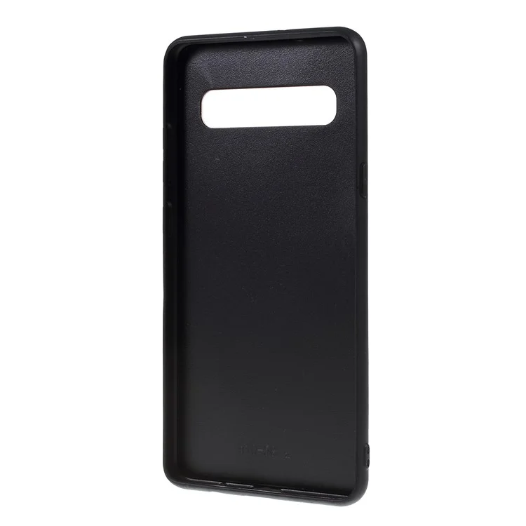 Étui de couverture de téléphone en verre à couleur dégradée + TPU pour Samsung Galaxy S10 5G - Or / Rose