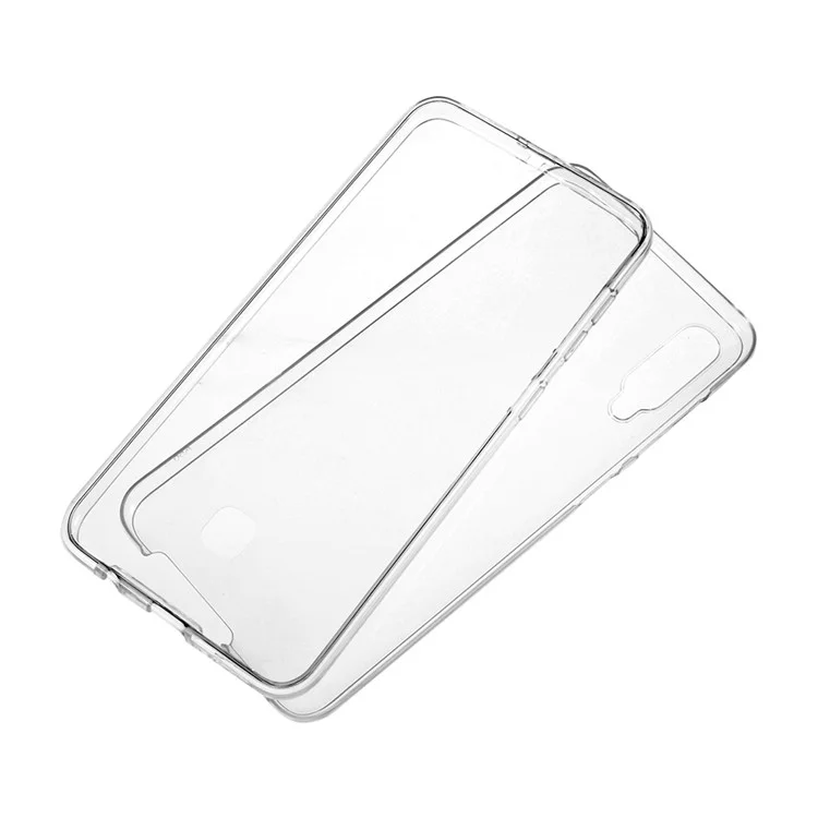 Clear PC Side + TPU Back Telephip Case Para Samsung Galaxy A50/a50s/a30s - Transparente