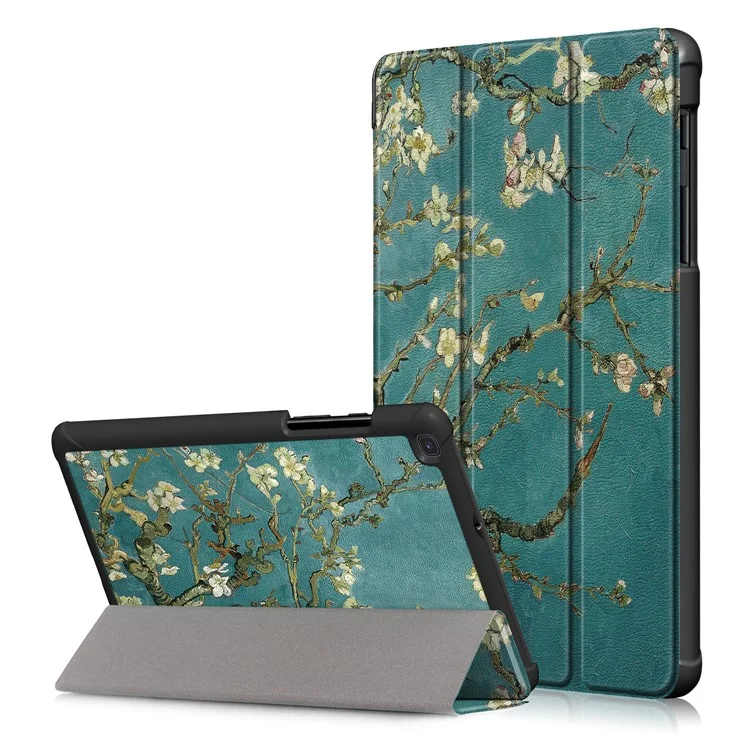 Pattern Printing Tri-fold Stand Leather Tablet Shell for Samsung Galaxy Tab Tab A 8.0 Wi-Fi (2019) T290/ LTE T295 T297 - Wintersweet