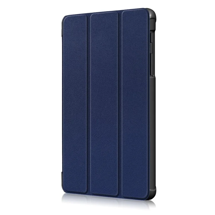 Großer Ausschnitt Dreifach-Ständer Mikrofa-Futter Fallschutz Lederhülle für Samsung Galaxy Galaxy Tab A 8.0 Wi-Fi (2019) T290/ LTE T295 T297 - Blau