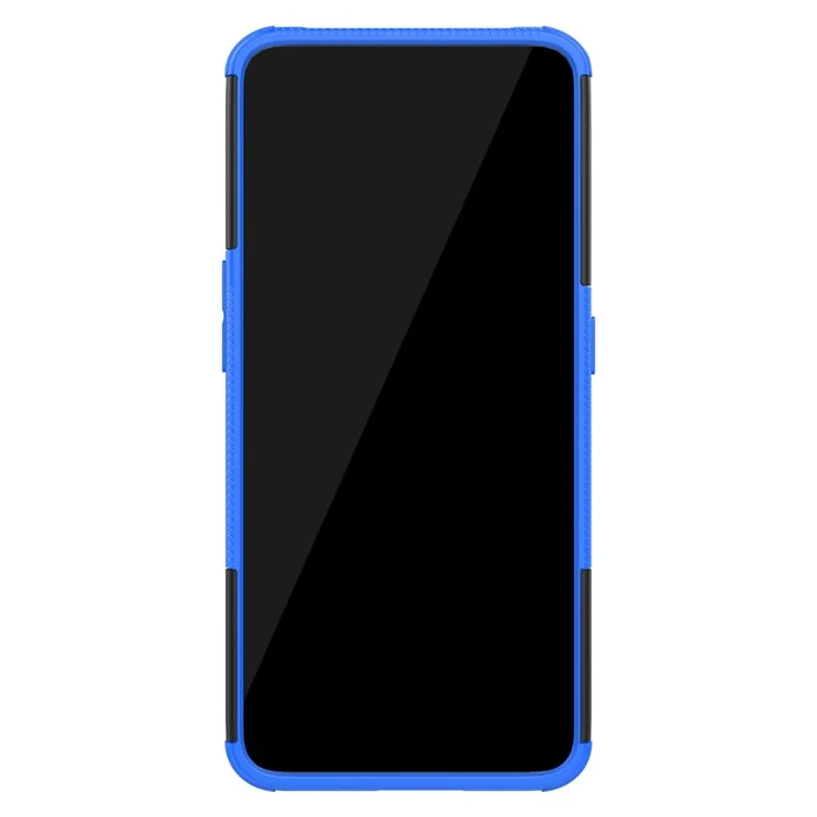 Tyre Pattern PC TPU Hybrid Phone Cover with Kickstand for Samsung Galaxy A80/A90 - Blue