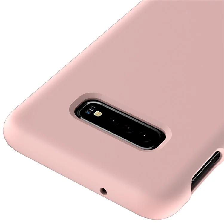 Soft Liquid Silicone Cell Phone Protective Case for Samsung Galaxy S10e - Pink