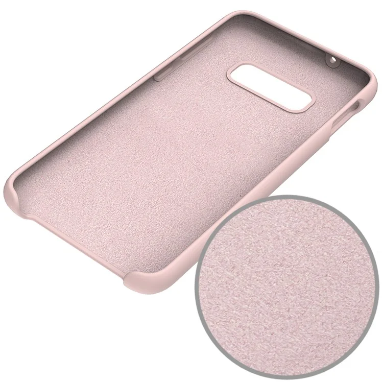 Soft Liquid Silicone Cell Phone Protective Case for Samsung Galaxy S10e - Pink