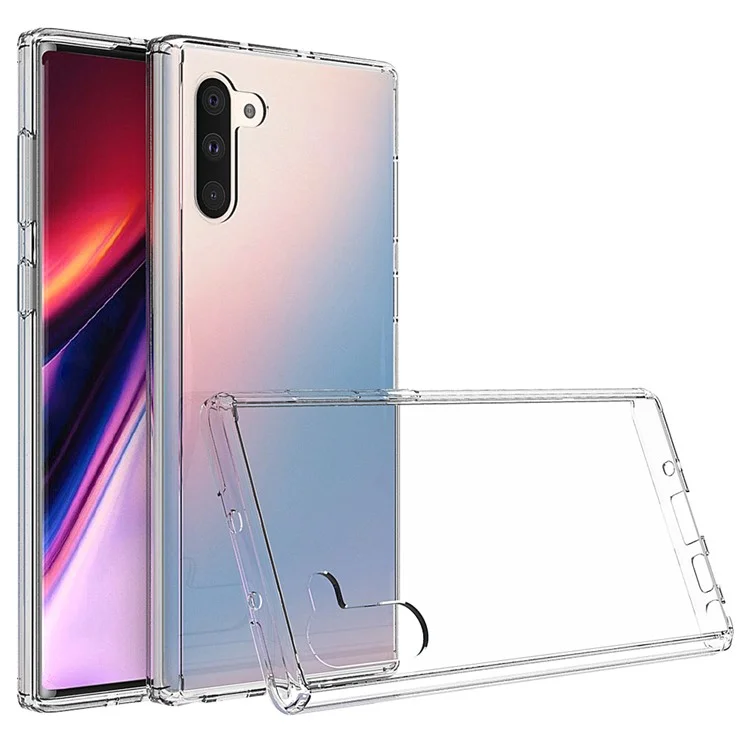 Cascar Acrílico Anti-arañazos Transparente + TPU Espalda Con Células Híbridas Para Samsung Galaxy Note 10 / Nota 10 5g