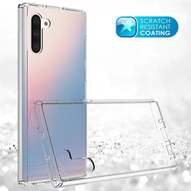 Cascar Acrílico Anti-arañazos Transparente + TPU Espalda Con Células Híbridas Para Samsung Galaxy Note 10 / Nota 10 5g