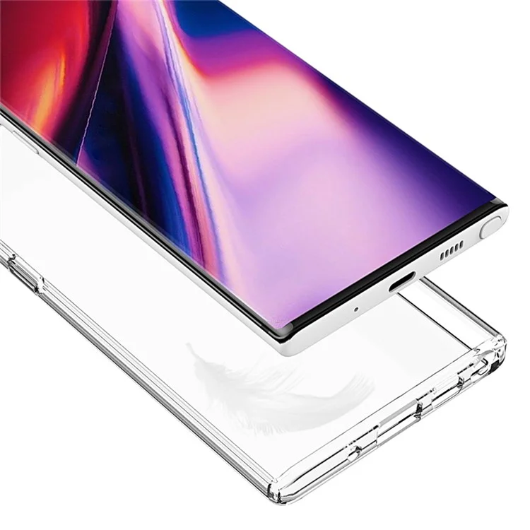 Capture D'acrylique Anti-rayures Transparente Transparente + Coque De Cellules Hybrides De TPU Pour Samsung Galaxy Note 10 / NOTE 10 5G