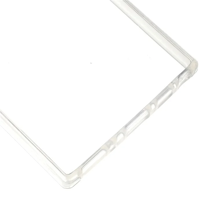 Funda de teléfono híbrida de acrílico transparente + TPU de cobertura completa para Samsung Galaxy Note 10