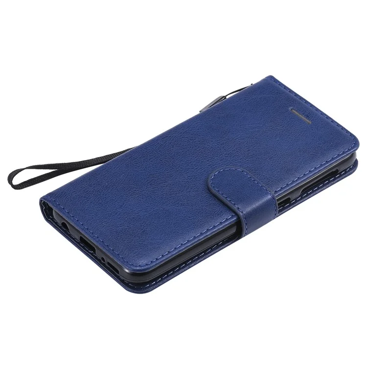 KT Leath Series-2 Wallet Leather Seck Pour Samsung Galaxy A20e - Bleu