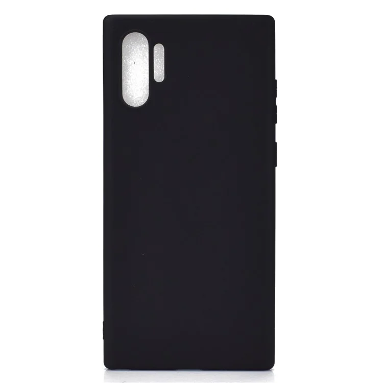 Color Sólido de TPU de Color Suave Para Samsung Galaxy Note 10 Plus/Note 10 Plus 5G - Negro