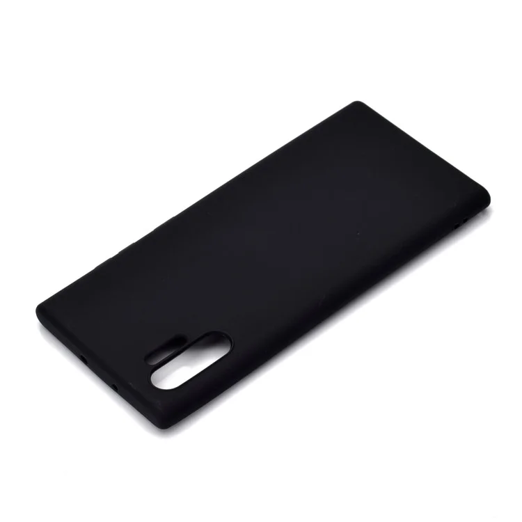 Custodia TPU Glassata Morbida a Colore Solido Per Samsung Galaxy Note 10 Plus/Note 10 Plus 5G - Nero