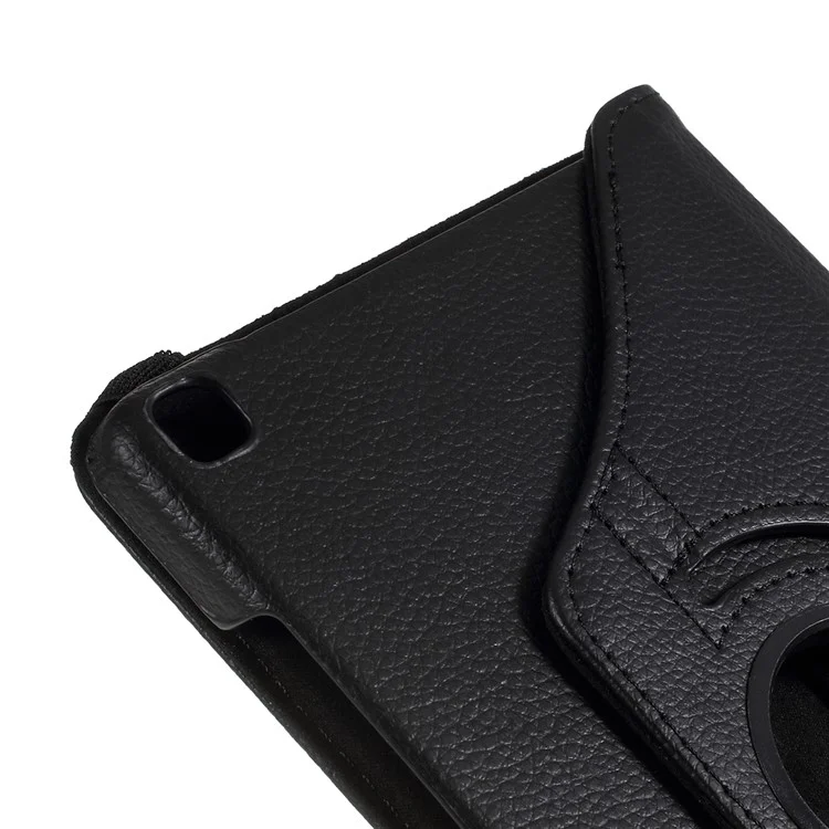 Litchi-Textur PU-Ledergehäuse zum Schutz von Tablet für Samsung Galaxy Tab A 8.0 Wi-Fi (2019) T290/ LTE T295 - Schwarz