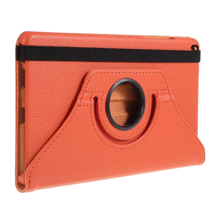 Litchi Texture PU Leather Protective Tablet Case for Samsung Galaxy Tab A 8.0 Wi-Fi (2019) T290/ LTE T295 - Orange