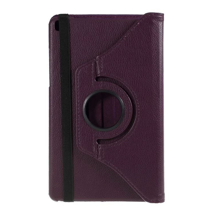 Litchi Texture PU Leather Protective Tablet Case for Samsung Galaxy Tab A 8.0 Wi-Fi (2019) T290/ LTE T295 - Púrpura