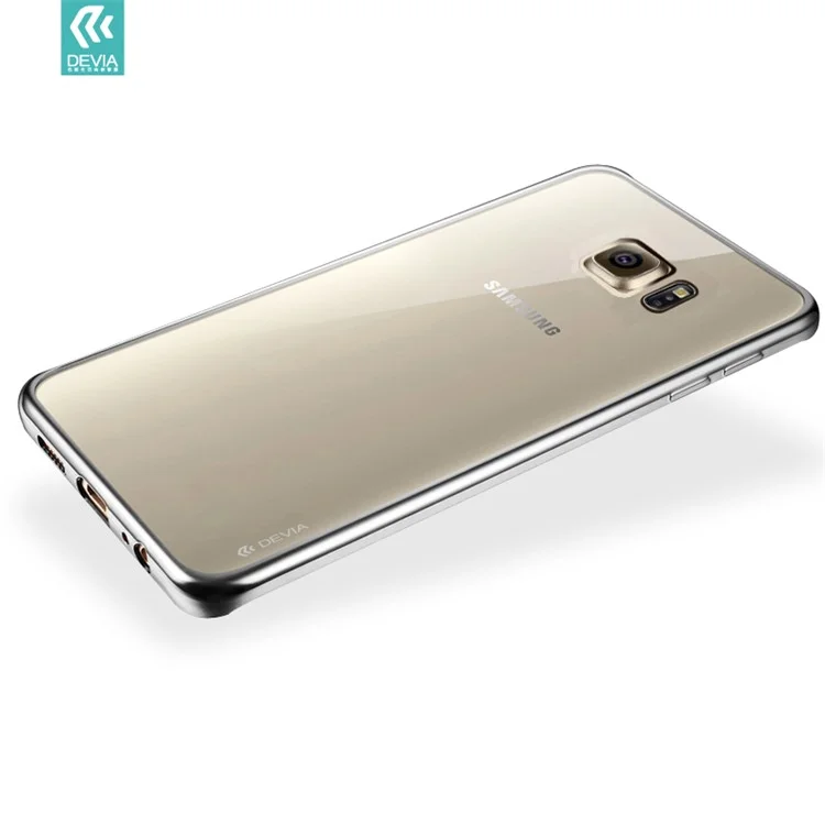 DEVIA Soft Series Plating TPU Phone Cover for Samsung Galaxy S7 edge G935 - Silver