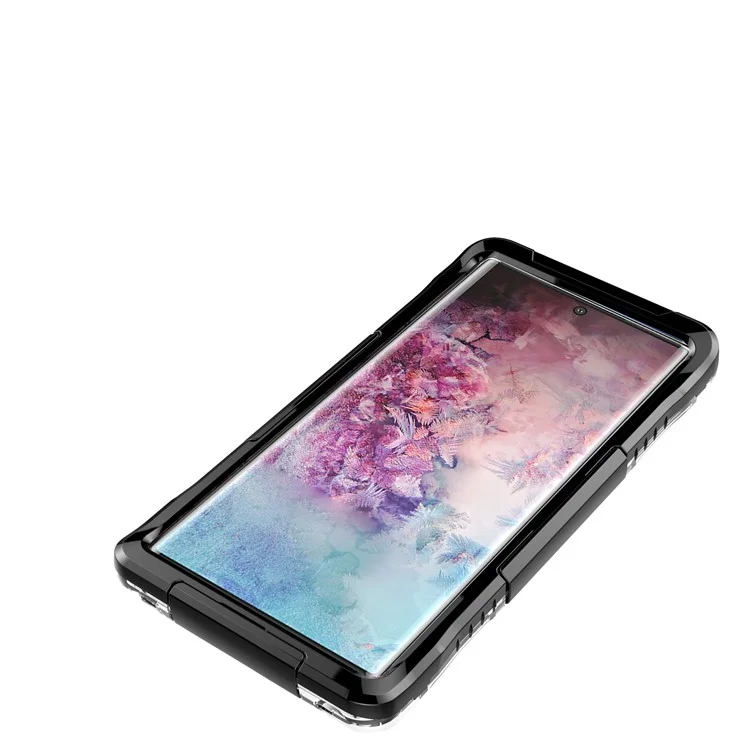 IP68 PC + TPU Celular PC + TPU Capa Para Samsung Galaxy Note 10 Plus / Nota 10 Mais 5G - Preto