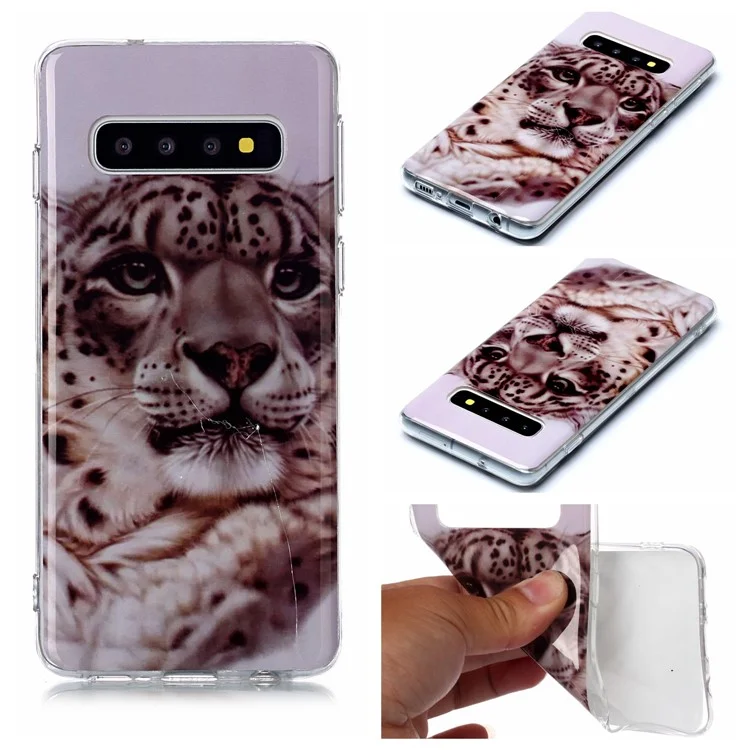 Pattern Printing IMD TPU Phone Case for Samsung Galaxy S10 - Leoaprd