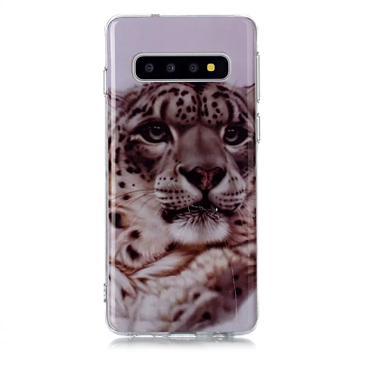 Pattern Printing IMD TPU Phone Case for Samsung Galaxy S10 - Leoaprd