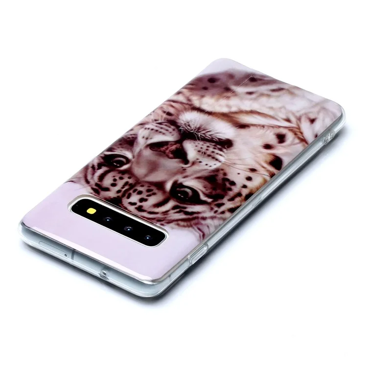 Pattern Printing IMD TPU Phone Case for Samsung Galaxy S10 - Leoaprd