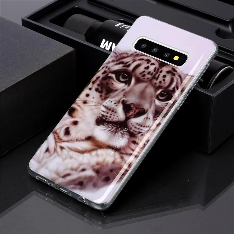 Pattern Printing IMD TPU Phone Case for Samsung Galaxy S10 - Leoaprd