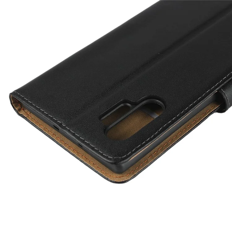 Portefeuille de Supports de Boîtier de Téléphone en Cuir Authentique Pour Samsung Galaxy Note 10 + / Note 10 Plus / 10 Plus 5G