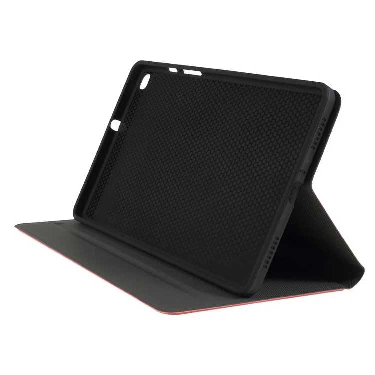 PU Leather Stand Shell Para Samsung Galaxy Tab A 8.0 Wi-Fi (2019) SM-T290 - Rojo