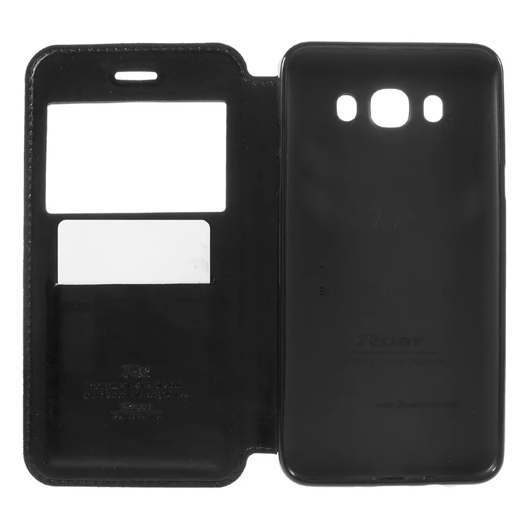 ROAR KOREA Noble View Leather Stand Case for Samsung Galaxy J7 (2016) J710 - Black