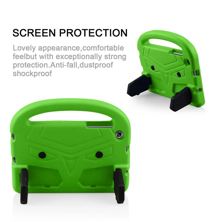 For Samsung Galaxy Tab A 8.0 (2019) with S Pen P200 P205 Sparrow Style Shockproof EVA Cover Shell with Kickstand - Green